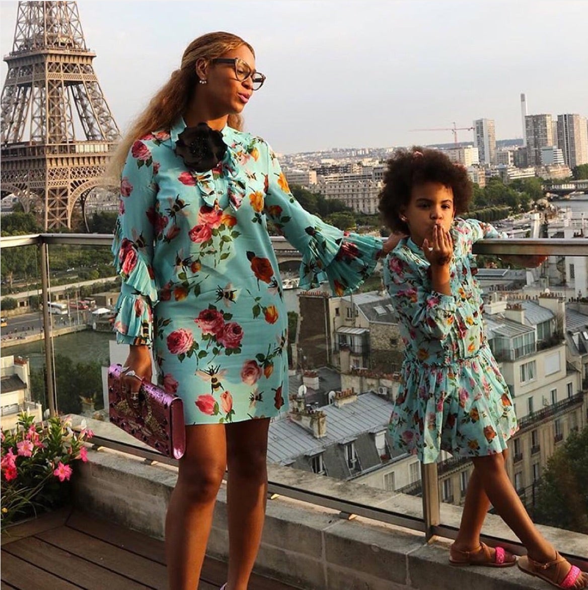 Beyonce and Blue Ivy in Matching Gucci Dresses is the Cutest Thing You'll See All Day
